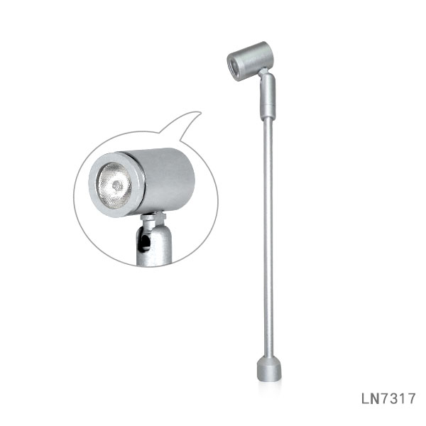Adjustable base 1W LED mini jewelry pole showcase light LN7317