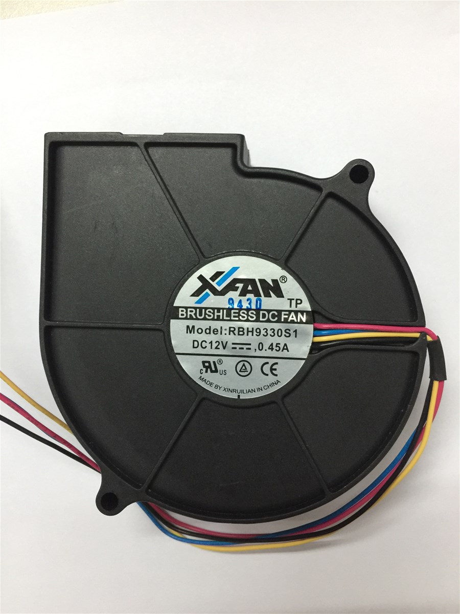 DC blower fan size 93x93x30mm 12V 3000rpm