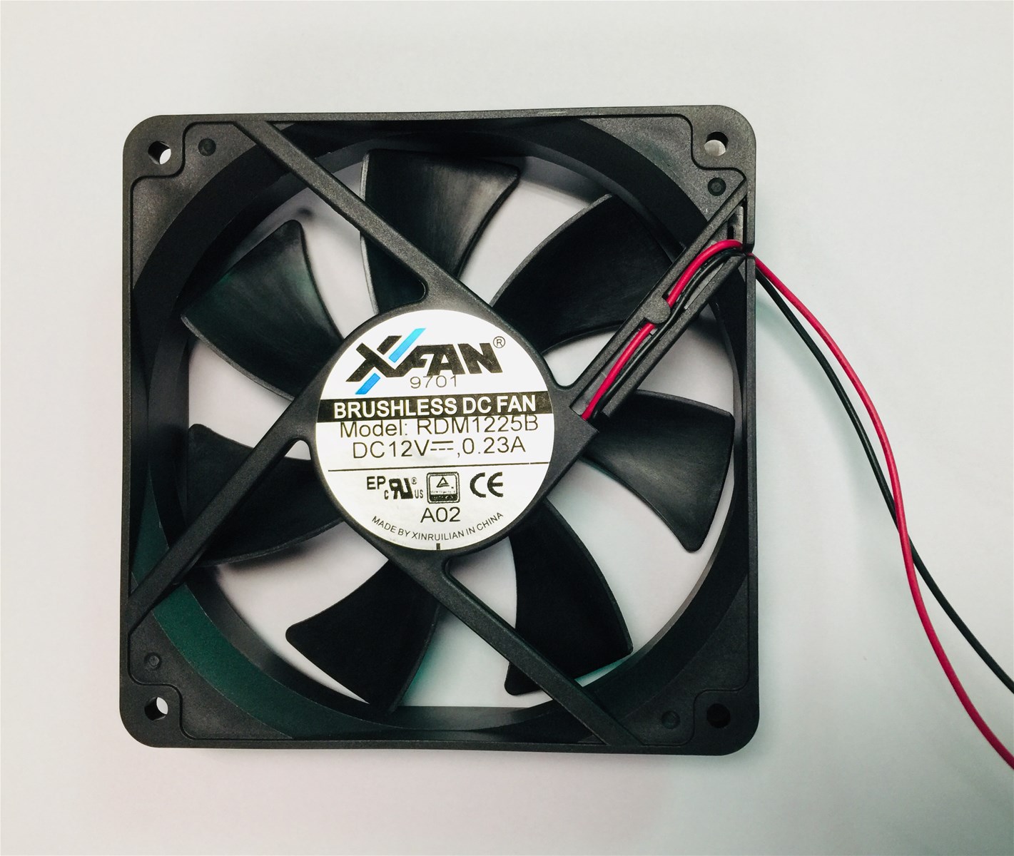 Fan RDM1225B 12V ball bearing size 120x120x25mm