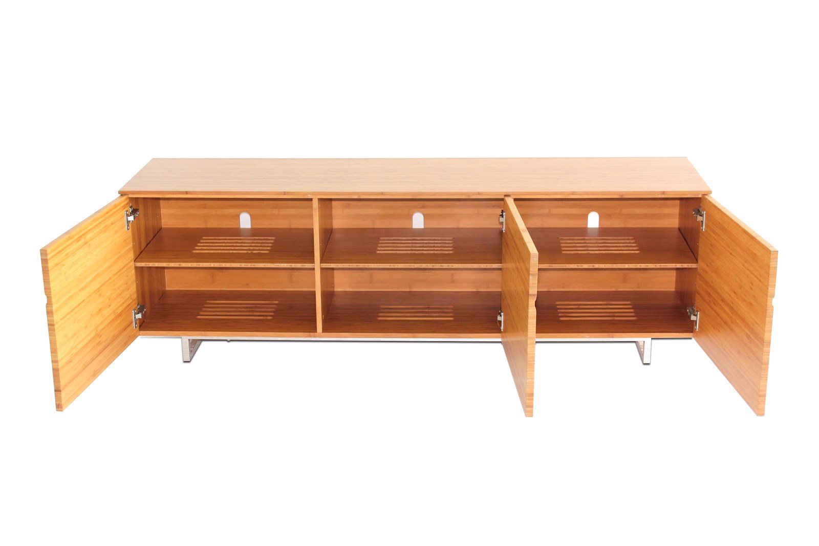 Groovy Solid Bamboo TV Cabinet TV Stand