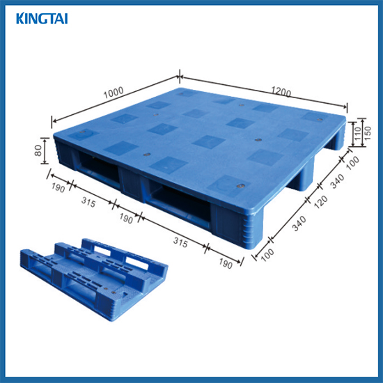 12001000mm Heavy Duty Single Face AntiSlip Stackable Pallet Racking