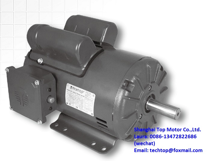 SLD series NEMA Single Phase Rolled Steel Frame ODP Motors TECHTOP motor