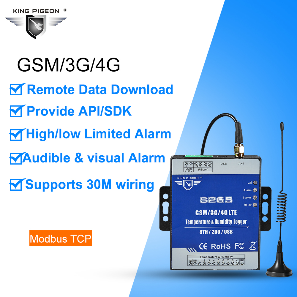 Temperature and Humidity Data Logger Recorder 3G Temperature Remote Alarm Controller