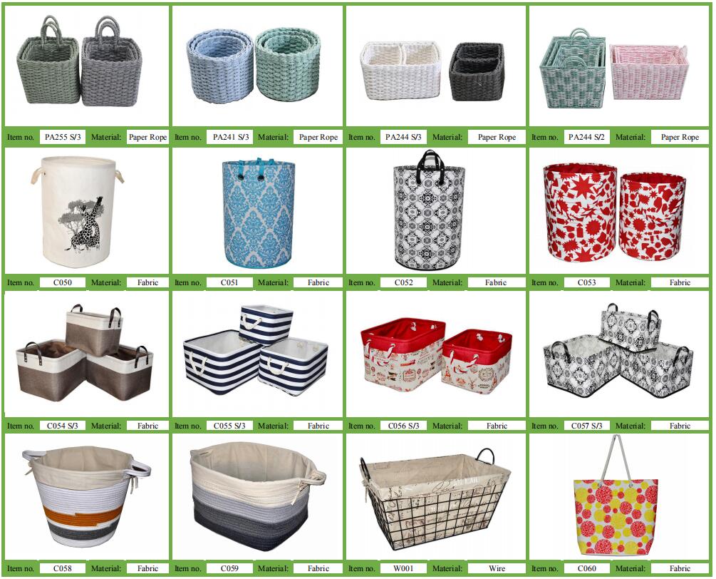 small beautiful storage basket with popular color round paper bakset fruit basket towel basket