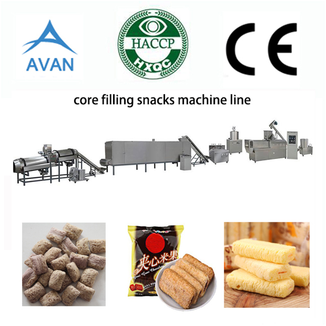Double screw extruder machine for puff snacks