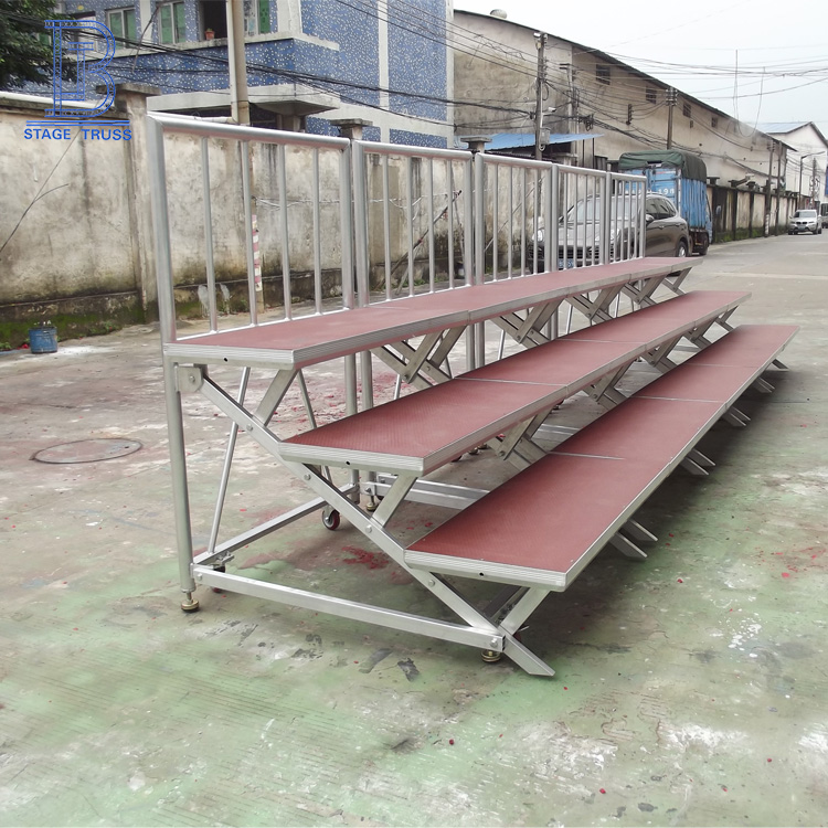 Guangzhou Supplier Mobile Chorus Stage Choral Riser Aluminum Folding Choir Stage Guangzhou Supplier Mobile Chorus Stage Choral Riser Aluminum Folding Choir Stage