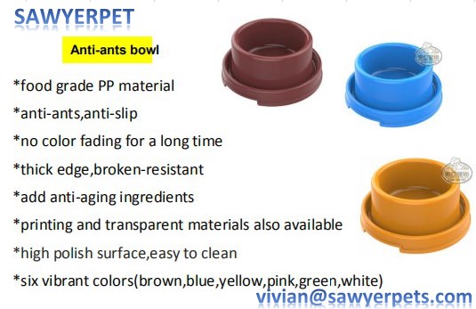pet antiants plastic bowl smooth surface dog cat feeder pet antiants plastic bowl smooth surface dog cat feeder