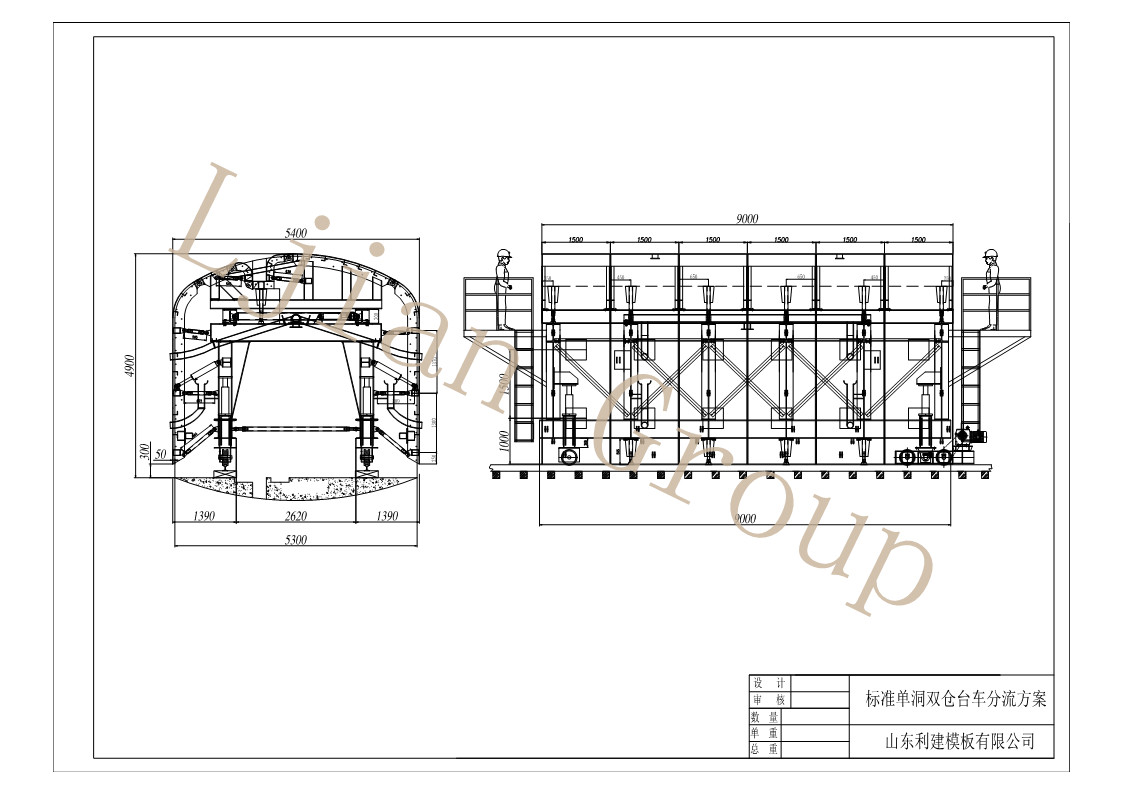 Good quality manufacture tunnel trolley steel formwork system for construction
