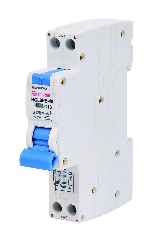 Fchampion HGL6PE40 Residual Current Operated CircuitBreakers With Integral Overcurrent Protection