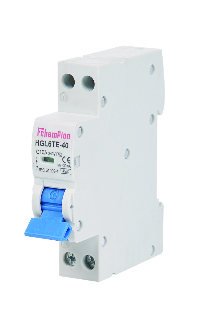 Fchampion brand HGL6TE40 Residual Current Operated CircuitBreakers With Integral Overcurrent Protection