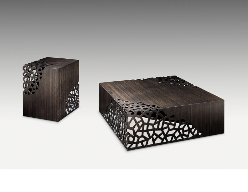 Lace Solid Bamboo carving Coffee Table