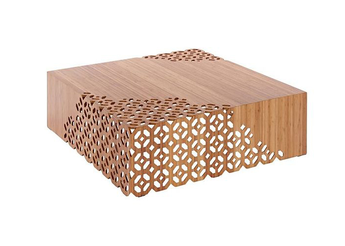 Lace Solid Bamboo carving Coffee Table