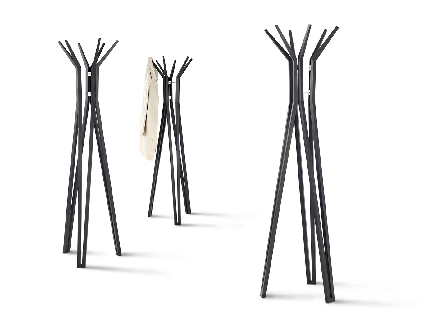 Modern Design Polar Solid Bamboo Coat Rack