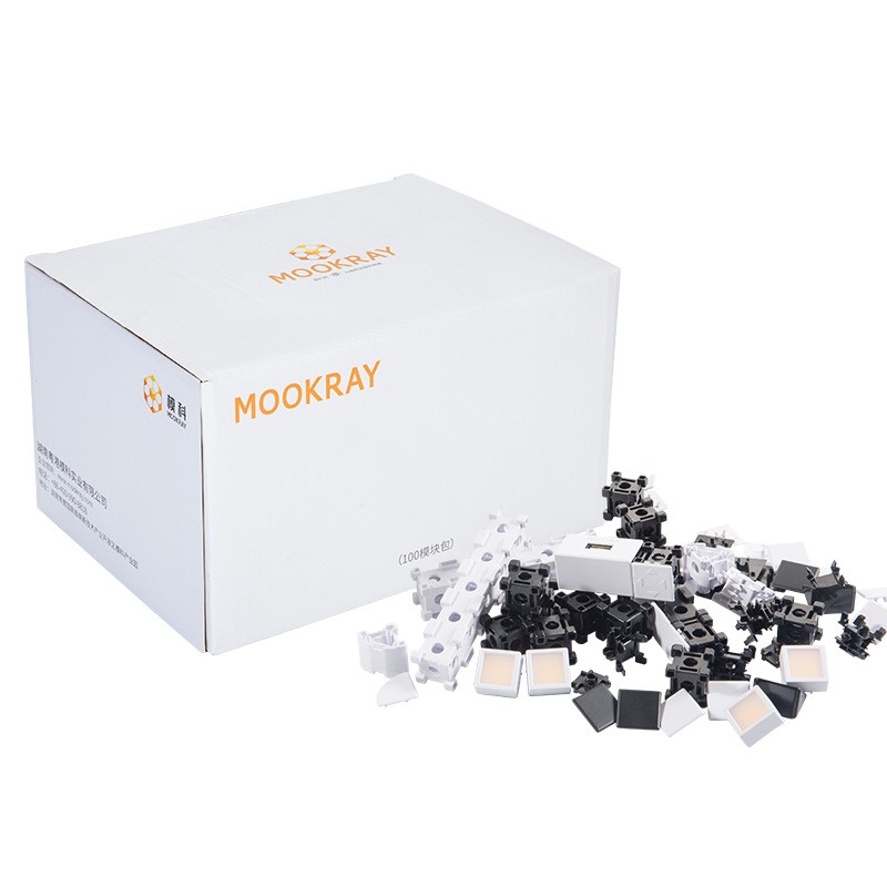 Mookray Creative Home Decorations Gifts Children ParentChild Module Assembly Toys LED Lighting 100 Module Packing