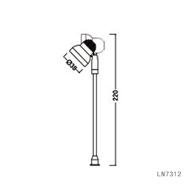 Brightness 3W led under cabinet light for jewelry store LN7312B