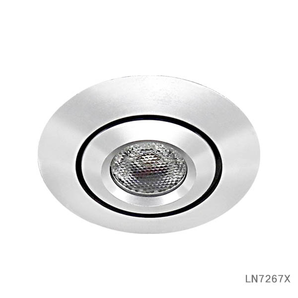 Movable light head 3W recessed led cabinet light LN726X