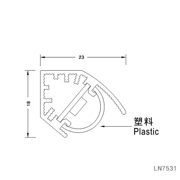 V sharp DC12V with white PC covery led rigid strip light hard strips for display LN7531