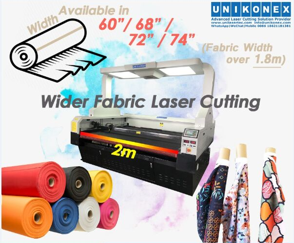 Wider fabric laser cutting sublimation printed fabric cutting