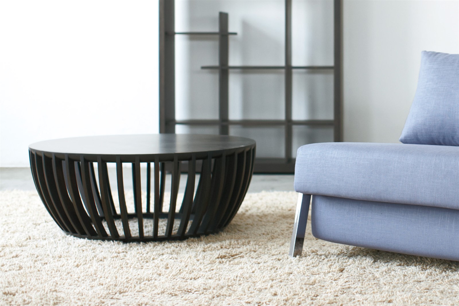 Yuan Round Solid Bamboo Coffee Table with Glass Top or Bamboo top