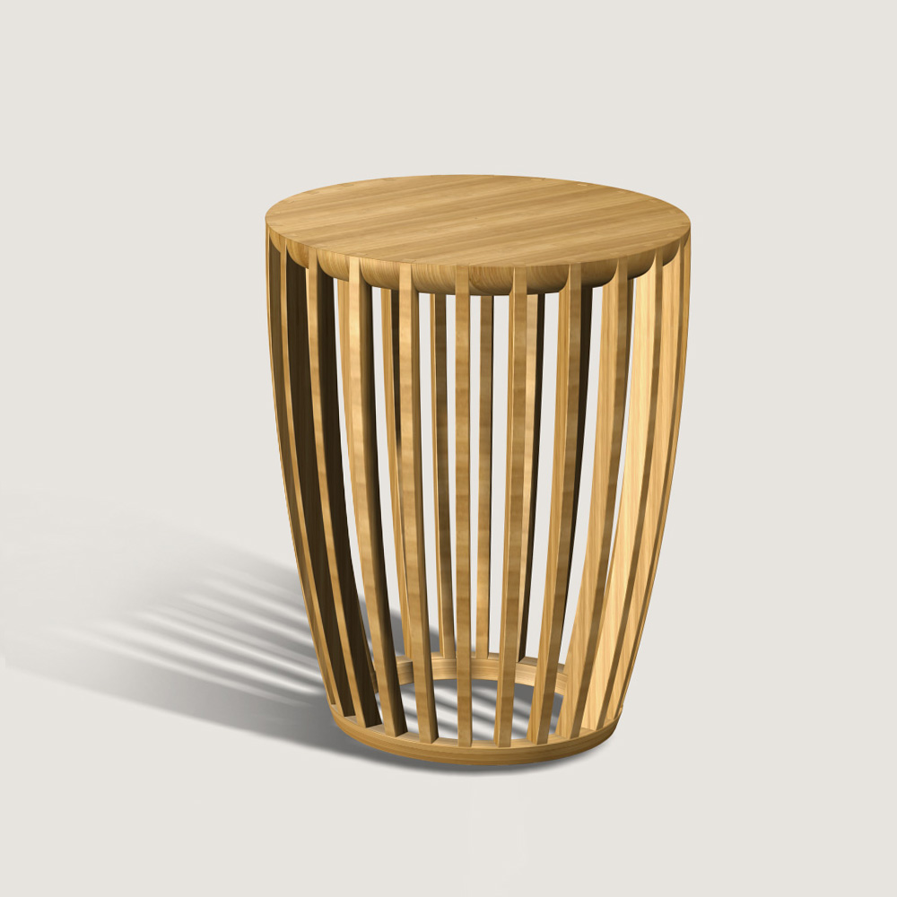 Yuan Solid Bamboo Accent Table