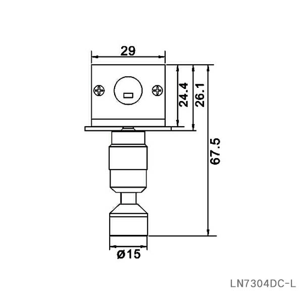 Tailor make 5W DC12V LED showcase cabinet spotlight recessed LN7304DCL