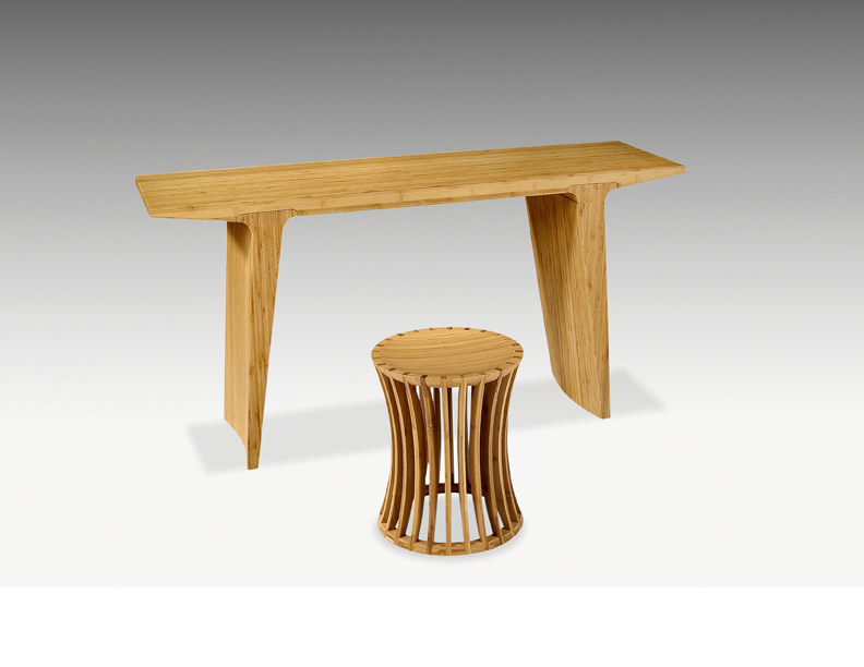Alta Solid Bamboo Console Table