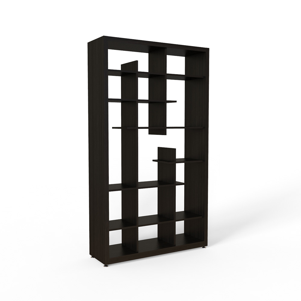 Lattice Solid Bamboo Shleving Unit bookcase