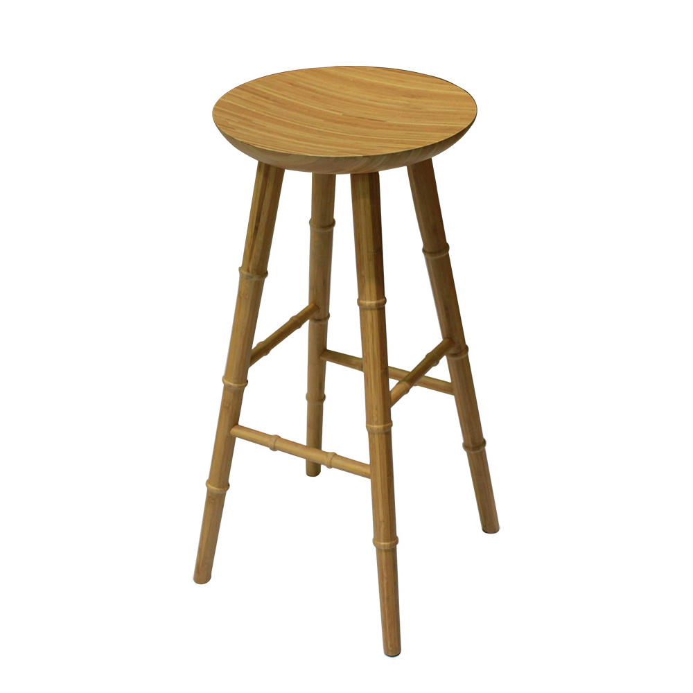 Modern Design Round Bamboo Stool
