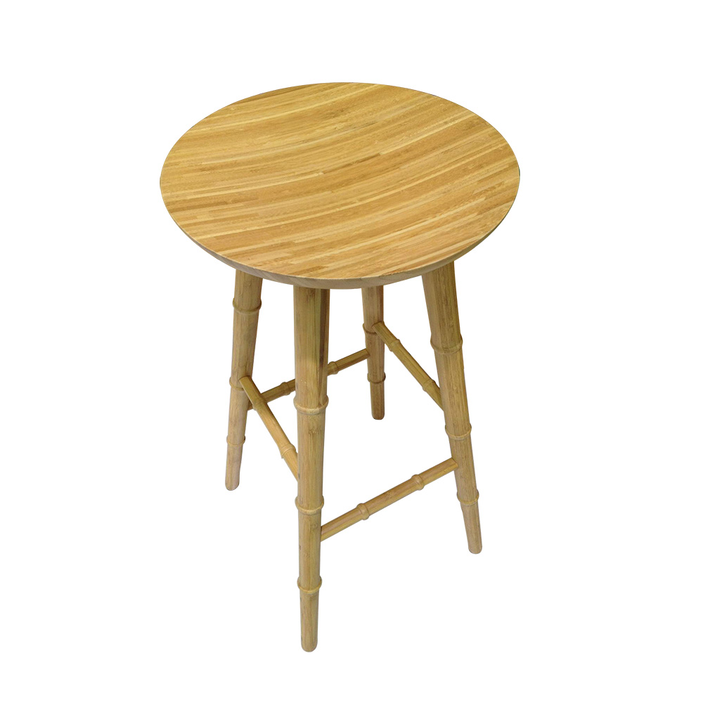 Modern Design Round Bamboo Stool