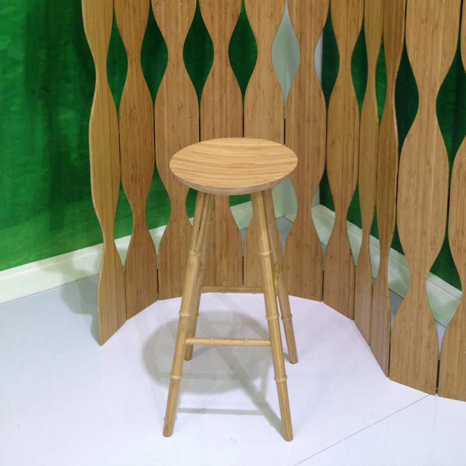 Modern Design Round Bamboo Stool