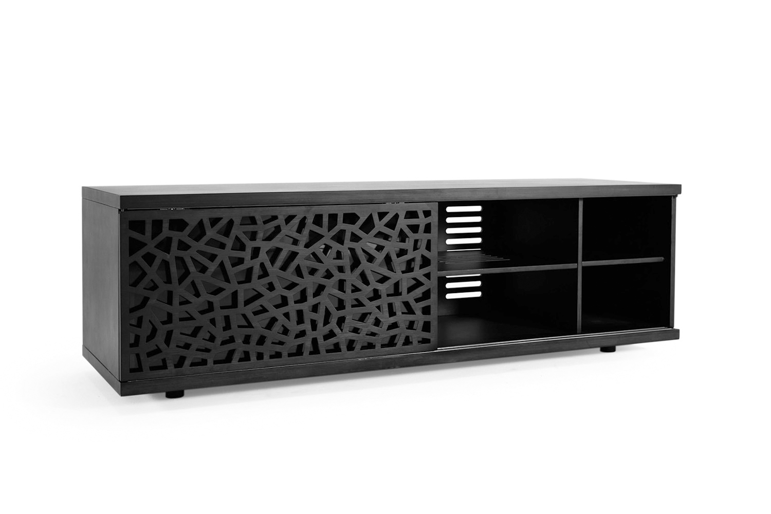 Slide Solid Bamboo Large TV Unit