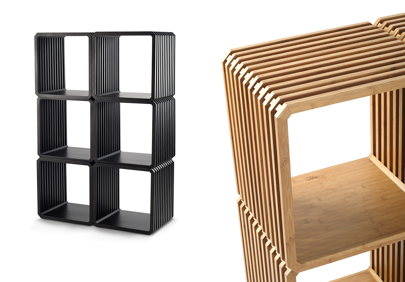 Slot Solid Bamboo Storage Unit