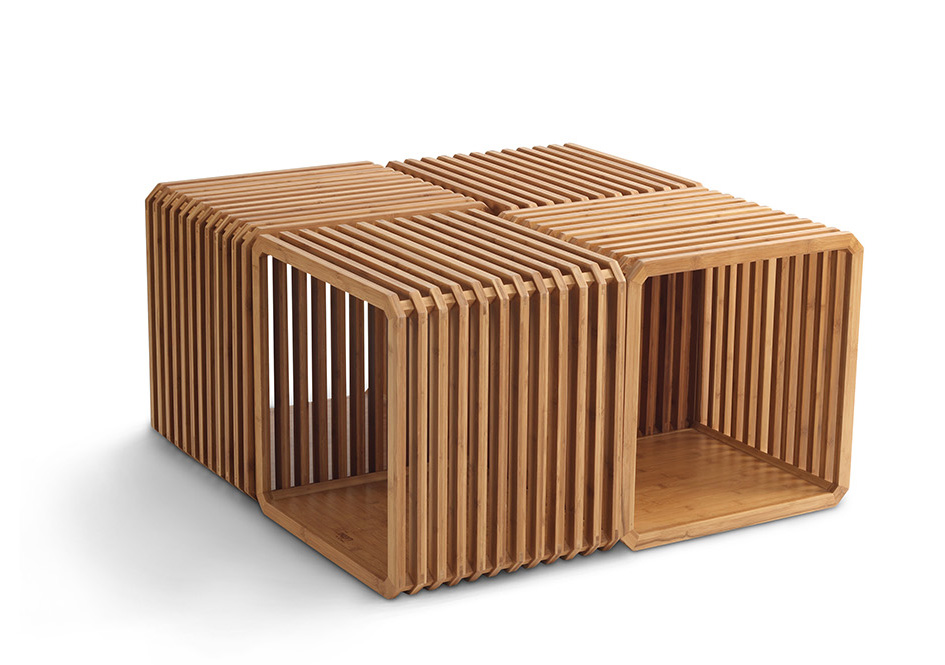 Slot Solid Bamboo Storage Unit