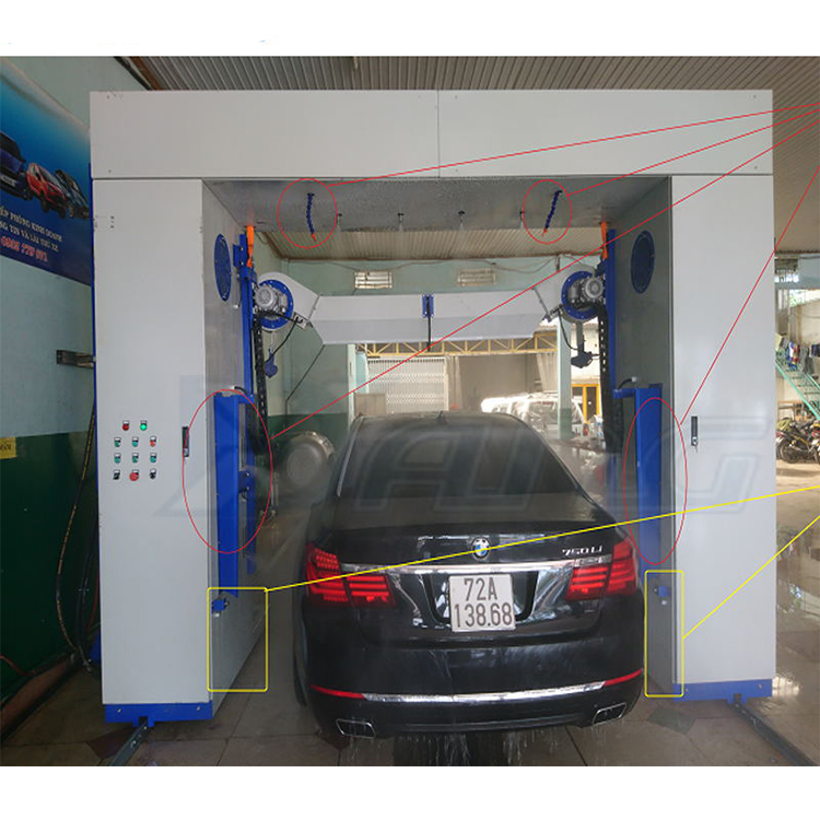 Car wash drying system reciprocating brushless automatic car washing customized machine