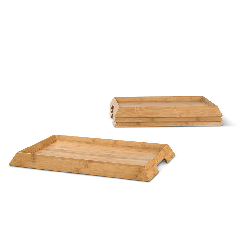 Modern design Maya Solid Bamboo Tray