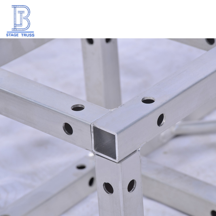 200 200 mm Aluminum Square Tube Screw Stage Truss Equipment for Trade Show Booth