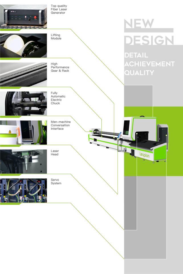 Leapion fiber laser cutting machine for stainless steel carbon steel copper fiber laser cutter