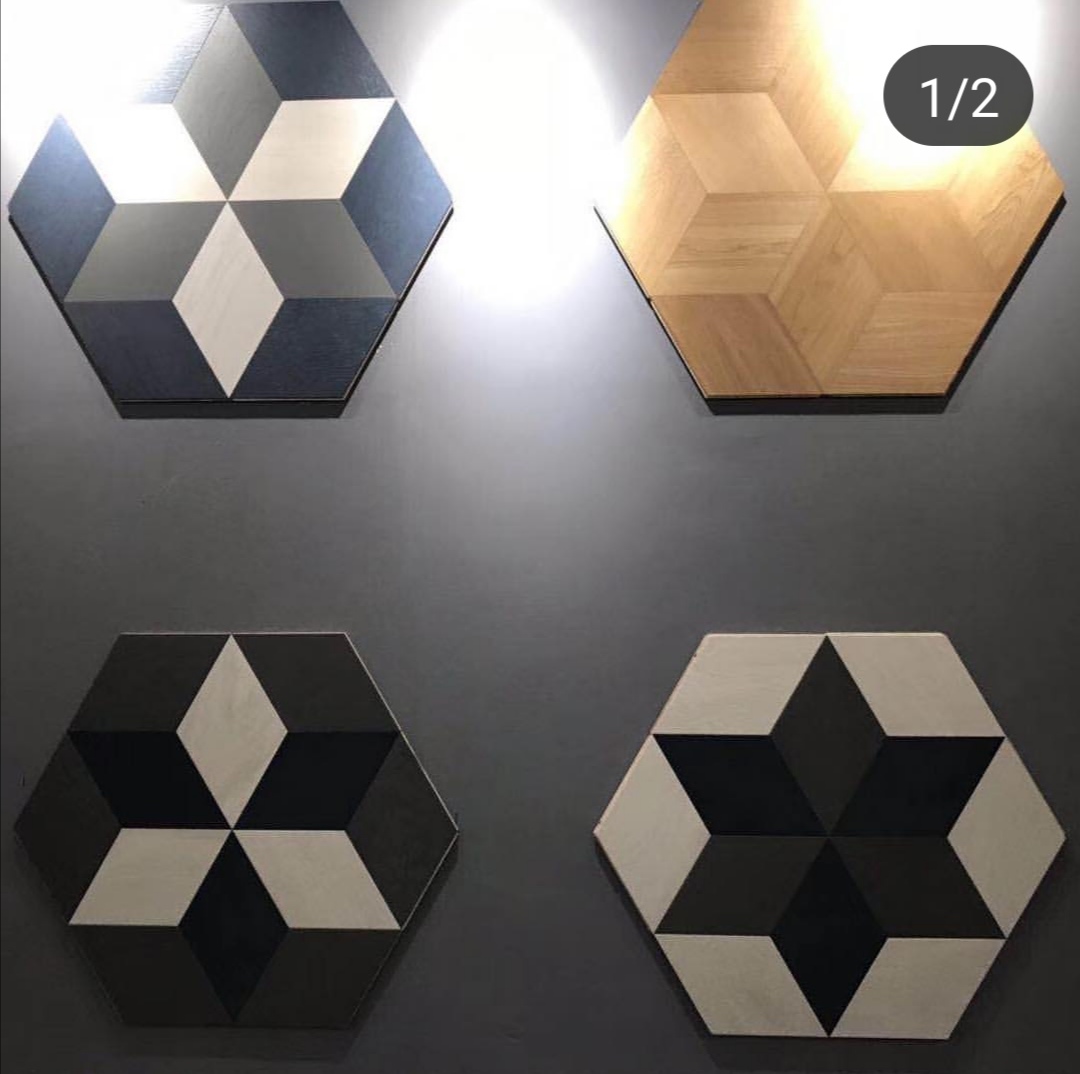 Rhombus 3D Parquet Geometry Parquet