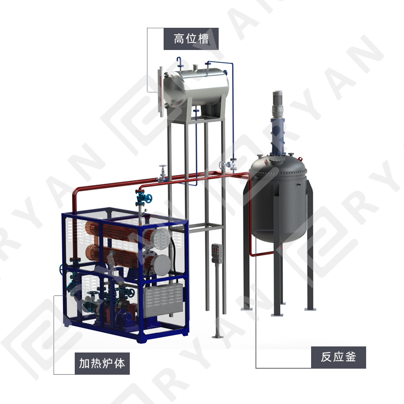 Electric thermal fluid hot oil heater