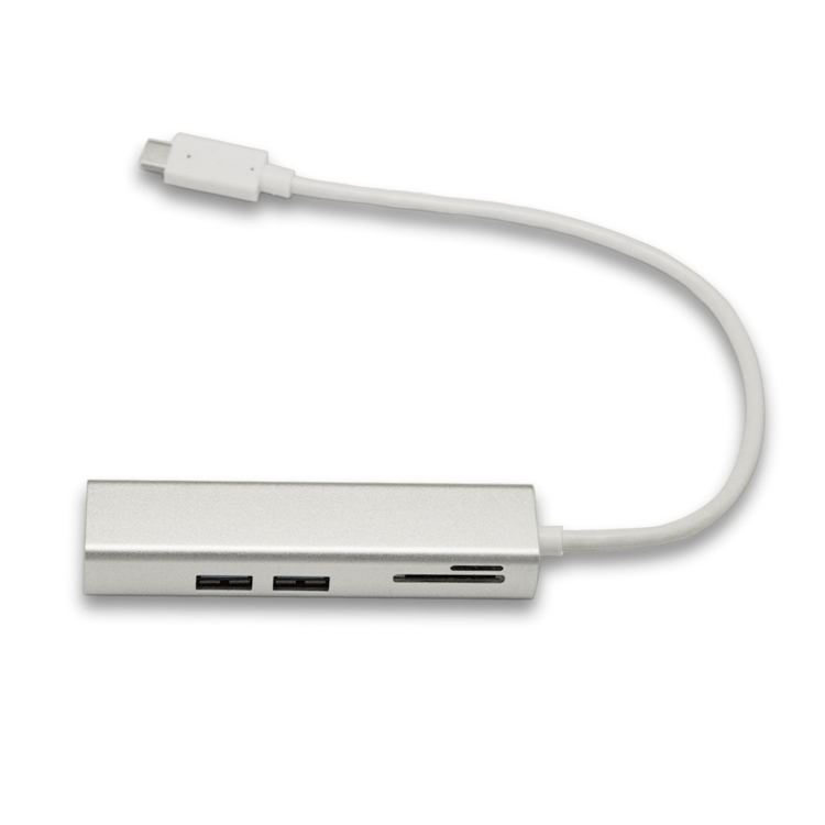 5 in 1 Portable Space Aluminum Dongle usb typec hubUSB30 SDTF Card ReaderCompatible for MacBook Air Pro