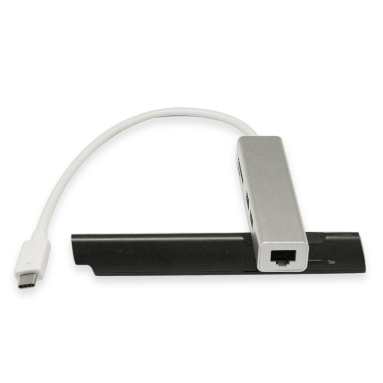 5 in 1 Portable Space Aluminum Dongleusb typec hubUSB30 SDTF Card ReaderCompatible for MacBook Air Pro and Other