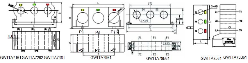 2A 25A 50A 150A Rated Input Current Transformers for Motor Protection