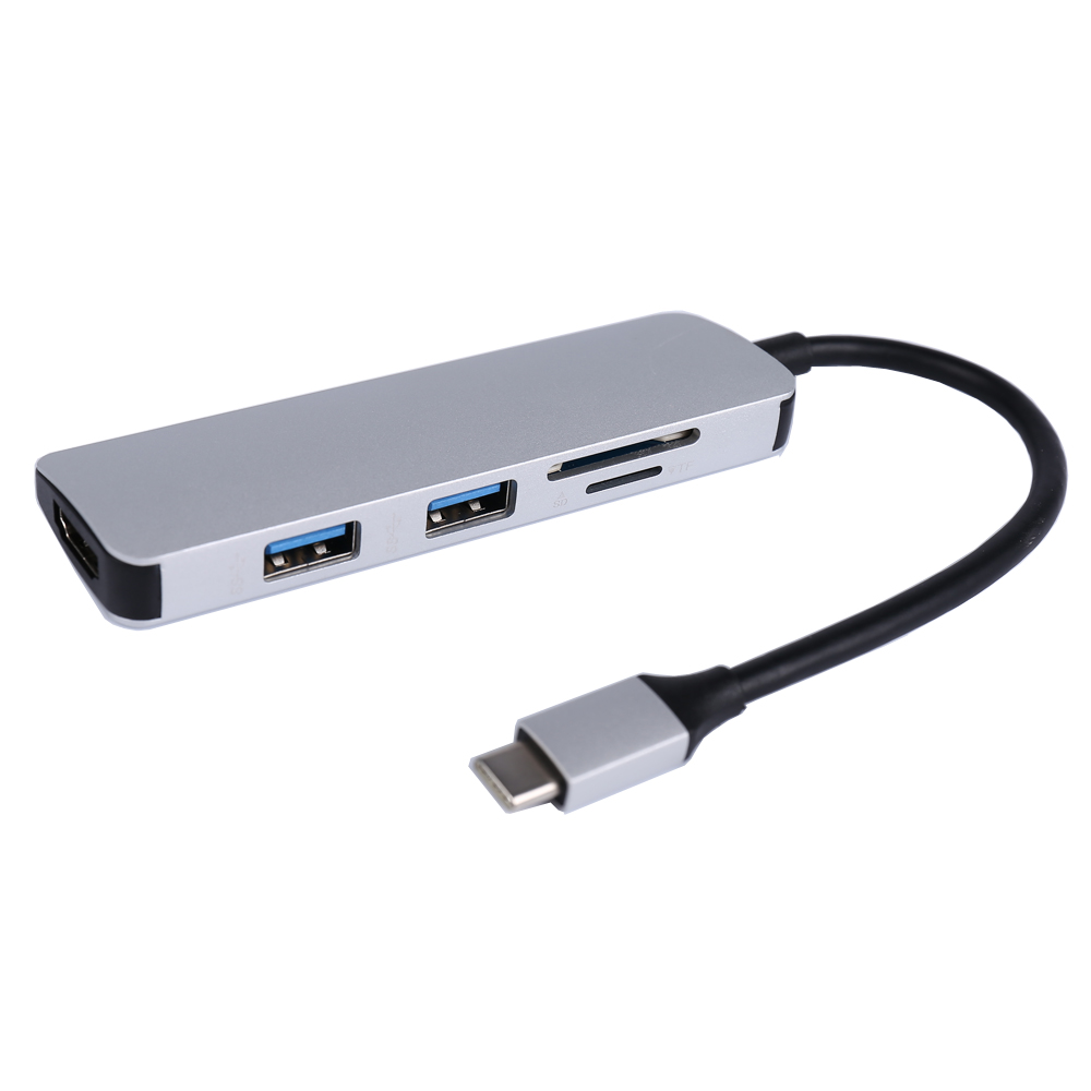 HOTSALE SD1 MICRO SD1 USB302 5in1 type c hub with ethernet port 5in1 type c hub with ethernet port