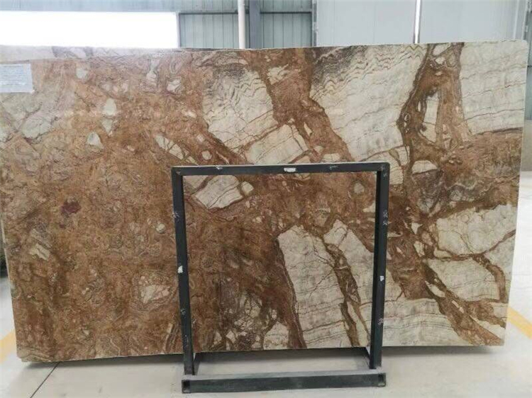 Chinese Fantasy Gold Marble Tile Slab