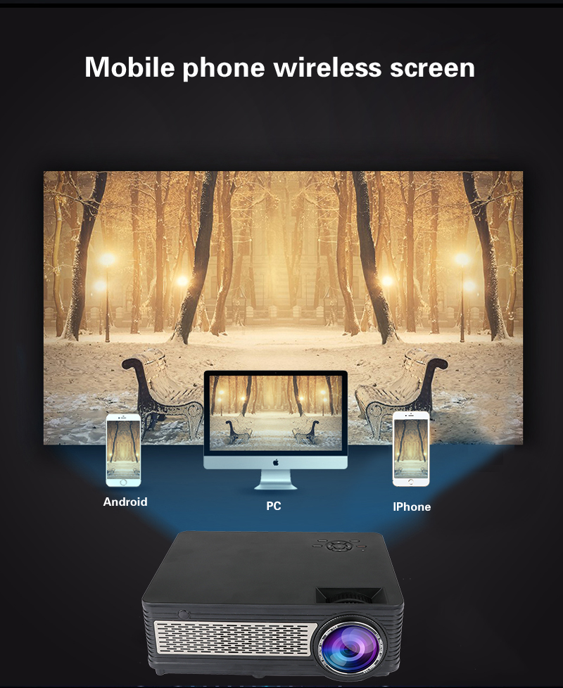 SD300 Multimedia LCD Projector 720P1080P