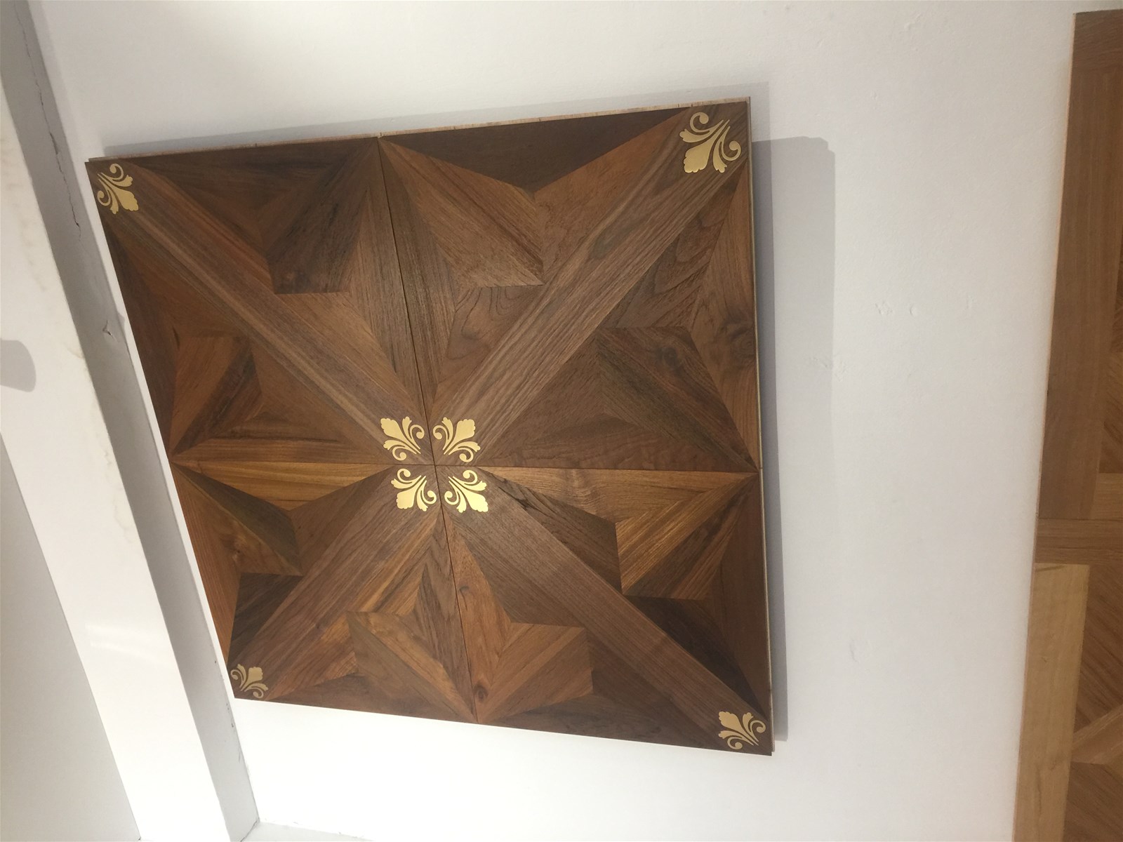 Brass Inlay Parquet Tiles Metal tiles
