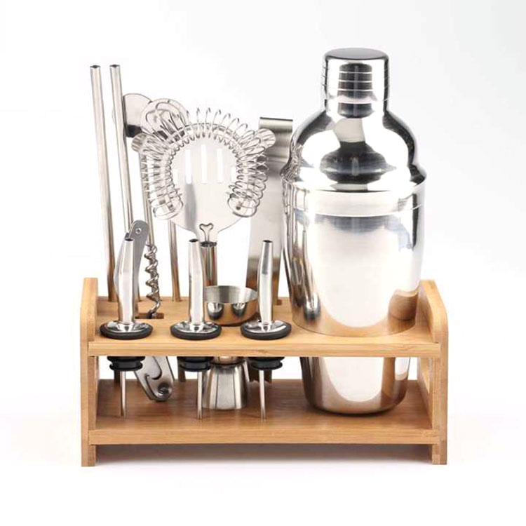 Factory Supplying Cocktail Shaker Set Bartender Brewing Accessories Kit