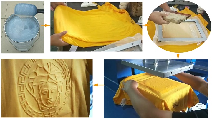 WenTao tshirtclothes silicone logo printing machine