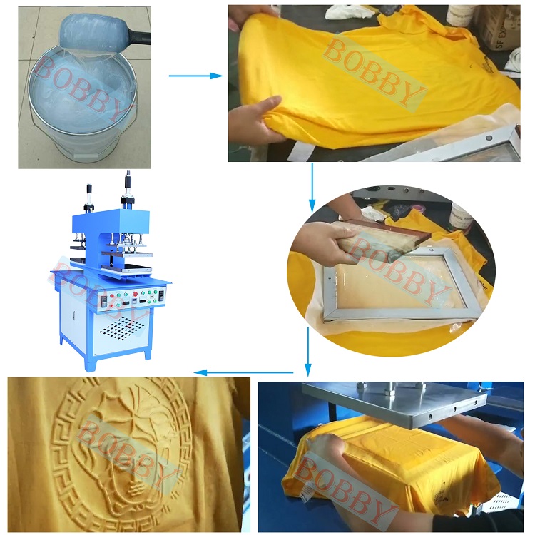 automatic TShirts label Embossing Machine