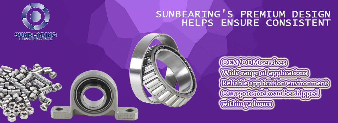 SUNBEARING Industrial High Precision Deep Groove Radial Ball Bearing 6311